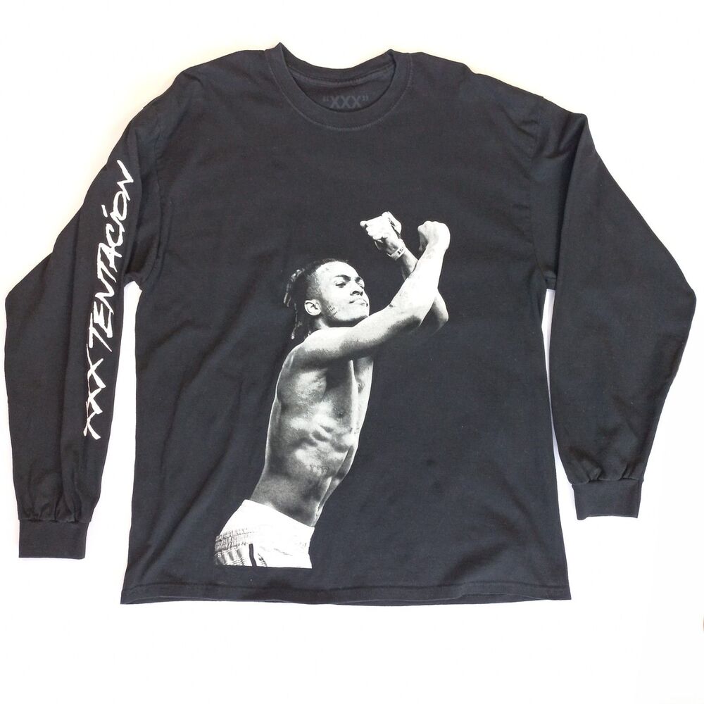 XXXTentacion Memorial Arms Crossed In Memory of Jahseh Men's Shirt Size XL